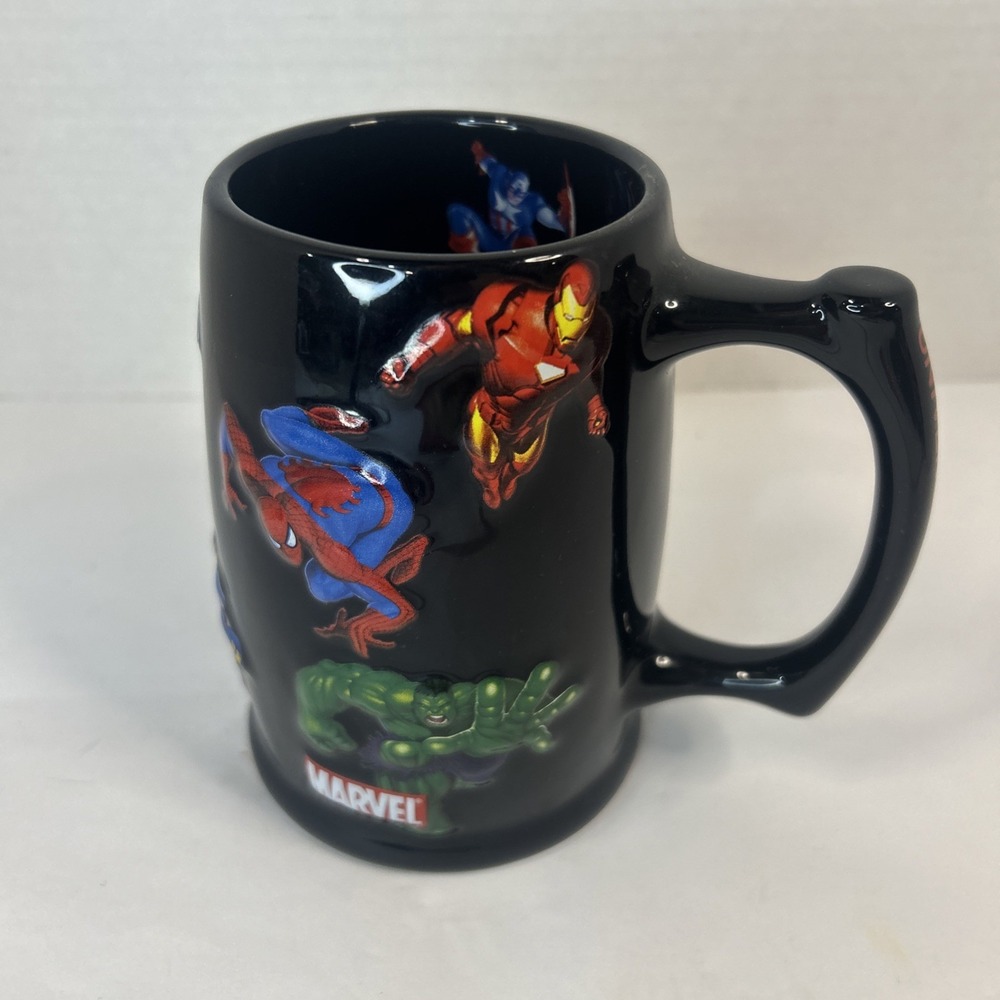Marvel Universal Studios Coffee Mug Iron Man Hulk‎ Spider-Man X-Men 2008